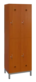 SBS-2222 šatní skříň 4-boxová, 1800x600x400 mm, kovové nohy, třešeň šumavská